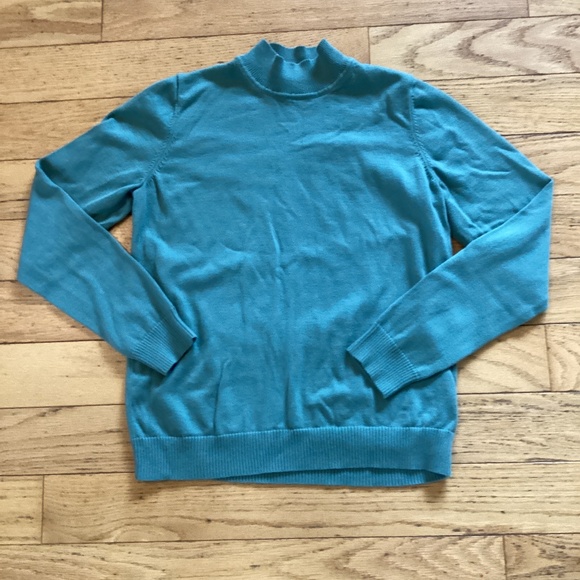 Northern reflections green/blue lightweight sweater, S petite, 100% cott… - Picture 1 of 5